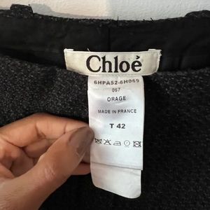 Chloe Wool Relaxed waist wool trousers 🖤